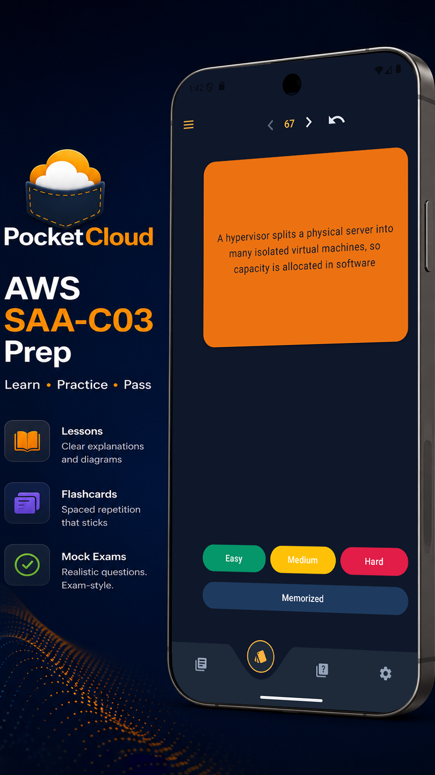 PocketCloud flashcard